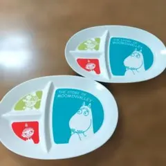 【m☆m様専用】ムーミン 3仕切りプレート　２枚