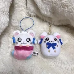 【美品】とっとこハム太郎 マスコット ぬいぐるみキーホルダー｜2体セット