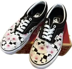 Vans US企画 ERA チェッカーボード フラワー 花柄