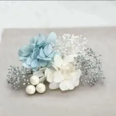 ドライフラワー髪飾り　成人式　結婚式　七五三　ヘッドパーツ