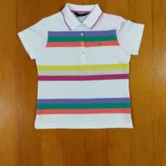 Munsingwear 　レディース ゴルフ半袖マルチボーダー M　日本製のサムネイル