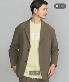 極美品✨ユナイテッドアローズ 360 リラックス 2B ジャケット 黒 1.5万