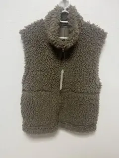 カーリーフリースジップベスト M