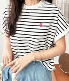 GeeRA別注U.S. POLO ASSNフレンチスリーブオーバーサイズＴシャツ