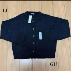 新品・タグ付き　GU カーディガン　LL ダークグレーのサムネイル