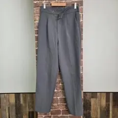 アズールバイマウジー　スラックス　グレー　パンツ　センタープレス　ポケット　S