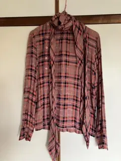 イブサンローラン　ヴィンテージリボンブラウス