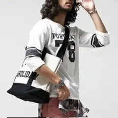 美品★T.M.T. × ナノユニバース コラボ トートバッグ 生成 ブラックのサムネイル