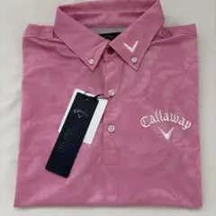 Callaway ゴルフ　メンズ　ピンクポロシャツ Lサイズ新品未使用汚れ有り