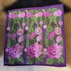ANNA SUI 花柄タオルハンカチ