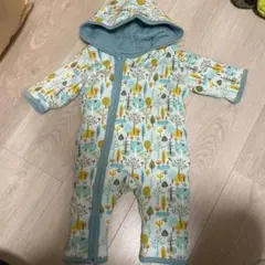 木や花のプリントアウター　60〜70cm 綿100%