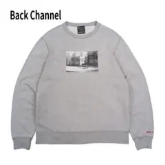 Back Channel フォト スウェット ロゴ プリント グレー L