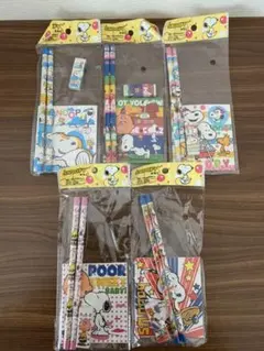 スヌーピー4点文具セット5組