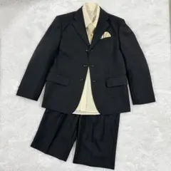 美品 OLIVER HOUSE フォーマル スーツ 5点 130 黒 卒園 入学