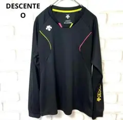 DESCENTE 長袖　スポーツウェア　メッシュ　黒　運動　ジム　トレーニング