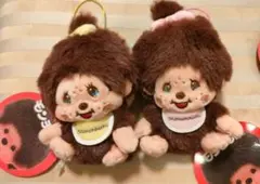 モンチッチ ぬいぐるみマスコット ストラップ付き　2体セット
