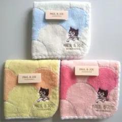 新品　未使用　ポール&ジョー⭐️タオルハンカチ♪　ねこ ネコ 猫 (=^ェ^=)