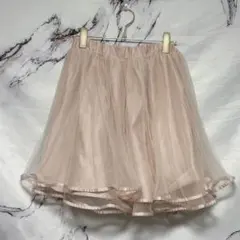 【ティティアンドコー】フレアスカート チュール ピンク Fのサムネイル