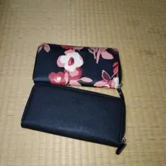 ⭐️ブランド品⭐️kate spade new york 長財布 花柄 ブラックのサムネイル