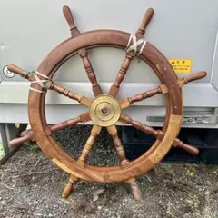 ヴィンテージ 船舶 木製ハンドル 舵取り 車輪 舵 操縦 アンティーク 2025年最新】船 ハンドル アンティークの人気アイテム - メルカリ