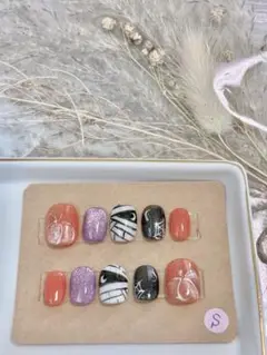 ハロウィン キッズネイルチップセット Sサイズ