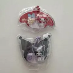 サンリオキャラクターズ パッケージチャーム マイメロディ＆クロミ　メロクロセット