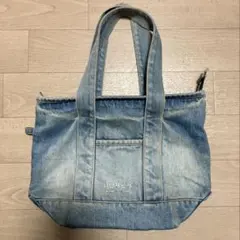 DURERのミニトートバッグ　ダメージデニム　W27×H17×W10