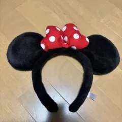 ミニーマウス 耳付きカチューシャ