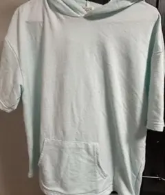 すみっコぐらし フード付き半袖Tシャツ L 水色