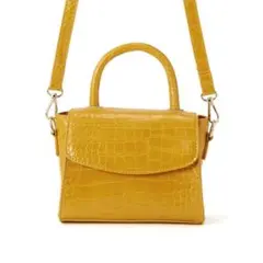 最終値下げ♡GRL 2wayクロコダイル柄ミニショルダーバッグ ハンド かわいい