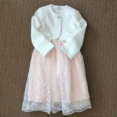 女の子　入学式　ジャケット&ワンピースセット