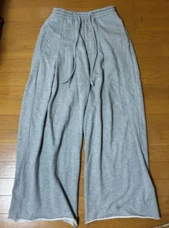 SHINYA KOZUKA グレー ワイド バギースウェット