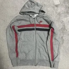 Nike ジップアップパーカー グレー/レッド/ネイビー