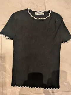ZARA KNIT 半袖 リブニットのサムネイル