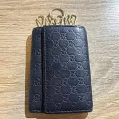 GUCCI/グッチ　キーケース　正規品　　ネイビー キーホルダー　GG柄