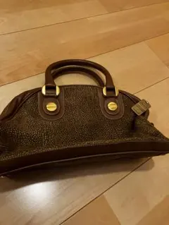 ボルボネーゼスウェードレザー ハンドバッグ