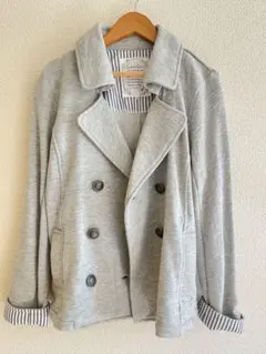 グレー ジャケット ハニーズ 長袖 M 卒業式 コート　無地　襟付き テーラード