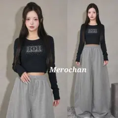 ダーリッチ シャイニーDDロゴコンパクトロングTシャツ ブラック FREE