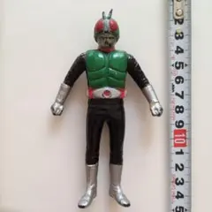 旧バンダイ☆仮面ライダー1号☆ソフビ☆フィギュア☆面取り☆昭和