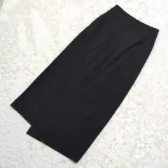 美品 マイストラーダMystrada 黒ロングタイトスカート36Sスリット裏地有のサムネイル