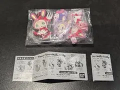 Mezzo Piano×Hello Kitty　カプセルラバーマスコット　3点