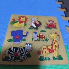 木製動物パズル 幼児向け