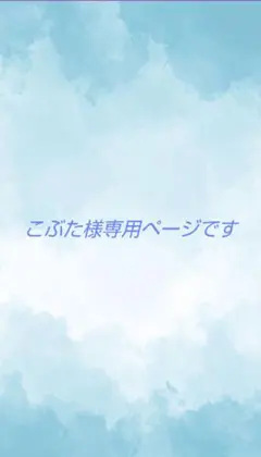 こぶた様専用ページです♡