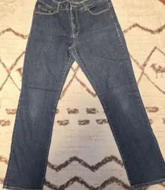 ダークブルースリムデニムパンツLサイズ