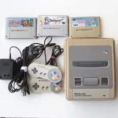 任天堂　スーパーファミコン本体　カセット3本セット 本体コンデンサ交換済み