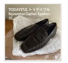 TODAYFULトゥデイフルSquaretoe Gather Loafers37のサムネイル