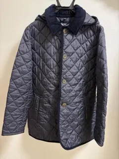 極美品 LAVENHAM ラベンハム キルティングジャケット 36/S ネイビー