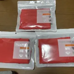 レディース ショーツ 赤 3枚セットのサムネイル