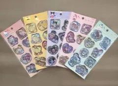 ウォーターシール　サンリオ5枚 キティ•ポムポム•クロミ•マイメロ•ハンギョドン
