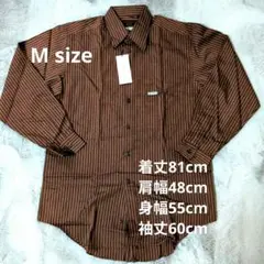 新品タグ付き CHRISTIAN AUJARD ブラウンストライプ Mサイズ